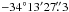 \hbox{$-34\degr 13\arcmin 27\farcs3$}