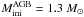 \hbox{$M^{\rm AGB}_{\rm ini} = 1.3~M_{\odot}$}