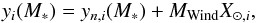 \begin{equation} y_i(M_*) = y_{n,i}(M_*) + {M_{\rm Wind}} X_{\odot,i} , \end{equation}