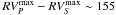 \hbox{$RV^{\rm max}_P - RV^{\rm max}_S \sim 155$}