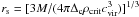 \hbox{$r_{\rm s} = [ 3 M/(4\pi \Delta_{\rm c} \rho_{\rm crit} c_{\rm vir}^3)]^{1/3}$}