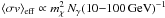 \hbox{$\sigmav_{\rm eff} \propto m_\chi^2\,N_\gamma(10{-}100\,{\rm GeV})^{-1}$}