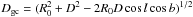 \hbox{$D_{\rm gc} = ( R_0^2 + D^2 - 2 R_0 D \cos l \cos b )^{1/2}$}