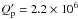\hbox{$Q^\prime_{\rm p}=2.2 \times 10^6$}