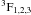 \hbox{$^3\rF_{1,2,3}$}