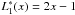 \hbox{$L_1^\ast(x)=2x-1$}