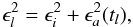 \begin{equation} \label{eq:excess} \epsilon_l^2 = \epsilon_i^2 + \epsilon^2_a(t_l) , \end{equation}
