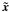 \hbox{$\vec{\tilde{x}}$}