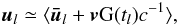 \begin{equation} \label{eq:classAberr} \vec{u}_l \simeq \langle \vec{\bar{u}}_l + \vec{v}{\rm G}(t_l)c^{-1} \rangle , \end{equation}