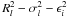 \hbox{$R_l^2-\sigma_l^2-\epsilon_i^2$}