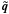 \hbox{$\vec{\tilde{q}}$}