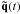 \hbox{$\quat{\tilde{q}}(t)$}