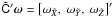\hbox{$\tilde{\tens{C}}'\vec{\omega}=\left[ \omega_{\tilde{X}},~\omega_{\tilde{Y}},~\omega_{\tilde{Z}}\right]'$}