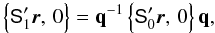 \appendix \setcounter{section}{1} \begin{equation} \label{eq:quatframerot} \Bigl\{\tens{S}_1'\vec{r},\,0\Bigr\} =\quat{q}^{-1}\,\Bigl\{\tens{S}_0'\vec{r},\,0\Bigr\}\,\quat{q}, \end{equation}