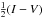\hbox{${1\over2}(I-V)$}