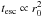 \hbox{$t_{\rm esc} \propto r^2_0$}