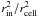 \hbox{$r_{\rm in}^2/r_{\rm cell}^2$}