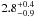 \hbox{$2.8^{+0.4}_{-0.9}$}