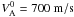 \hbox{$V_{\rm A}^0=700~\mathrm{m/s}$}