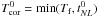 \hbox{$T_{\rm cor}^0=\mathrm{\rm min}(T_{\rm f},t_{NL}^0)$}