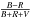 \hbox{$\frac{{B-R}}{{B+R+V}}$}