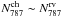 \hbox{$N_{787}^{\rm ch}\sim N_{787}^{\rm rv}$}