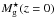 \hbox{$M^{\star}_{\rm g}(z=0)$}