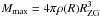 \hbox{$M_{\rm max} = 4\pi \rho(R)R_{\rm ZG}^3$}