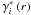 \hbox{$\gamma^\ast_i\:(r)$}