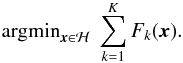 \appendix \setcounter{section}{1} \begin{equation} \label{eq:sum} \argmin_{\bx \in \mathcal{H}} ~ \sum_{k=1}^K F_k(\bx) . \end{equation}