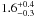 \hbox{$1.6^{+0.4}_{-0.3}$}