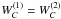 \hbox{$W_C^{(1)}=W_C^{(2)}$}