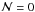 \hbox{${\cal N}=0$}