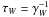 \hbox{$\tau_W=\gamma_W^{-1}$}