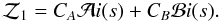 \begin{equation} {\cal Z}_1=C_A{\cal A}i(s)+ C_B{\cal B}i(s). \end{equation}