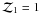 \hbox{${\cal Z}_1=1$}