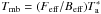 \hbox{$T_{\rm mb} = (F_{\rm eff}/B_{\rm eff}) T_{\rm a}^{*}$}