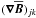 \hbox{$(\nab \meanBB)_{jk}$}