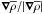 \hbox{$\nab \overline{\rho} / |\nab \overline{\rho}|$}