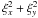 \hbox{$\xi_x^2 + \xi_y^2$}