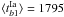 \hbox{$\langle t_{b1}^{\rm Ia}\rangle=1795$}