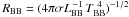\hbox{$R_\mathrm{BB}=(4\pi\sigma L_\mathrm{BB}^{\,-1}\,T_\mathrm{BB}^{\ 4})^{-1/2}$}