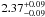\hbox{$2.37^{+0.09}_{-0.09}$}