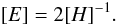 \appendix \setcounter{section}{2} \begin{equation} [E] = 2[H]^{-1} . \label{cov} \end{equation}