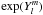 \hbox{$\exp(Y_l^m)$}