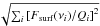 \hbox{$\sqrt{\sum_i \left[F_{\mathrm{surf}} (\nu_i)/Q_i\right]^2}$}