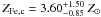 \hbox{$Z_{\rm Fe,c} = 3.60^{+1.50}_{-0.85}~Z_\odot$}