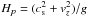 \hbox{$H_p=(c_{\rm s}^2+v_z^2)/g$}