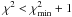 \hbox{$\chi^{2}< \chi^{2}_{\rm min}+1$}