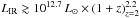 \hbox{$L_{{\rm IR}}\gtrsim10^{12.7}\,{L_{\odot}}\times(1+z)^{2.2}_{z=2}$}